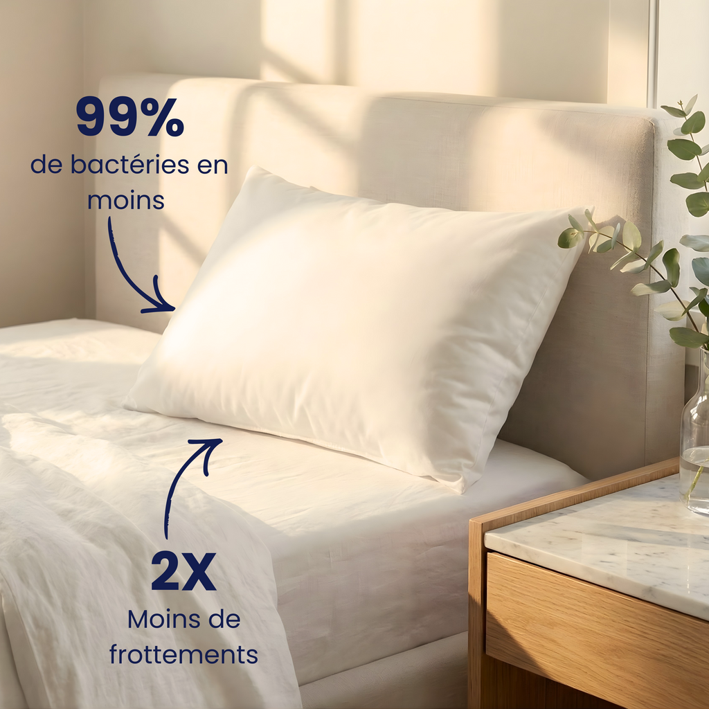 Taie d'oreiller pour peau à imperfections ( Lot de 2 )